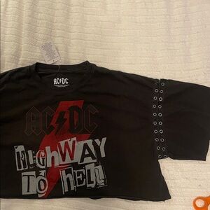AC/DC Black and Red Graphic Tee